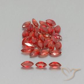 2.76 ct natürliche dunkelrot Saphir-Edelsteine, Marquise, VS-SI