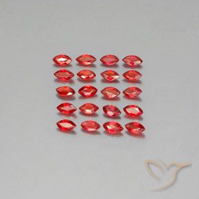 2,92 ct natürliche orangefarbener Saphir-Edelsteine, Marquise, VS-SI