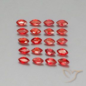 2,92 ct natürliche orangefarbener Saphir-Edelsteine, Marquise, VS-SI