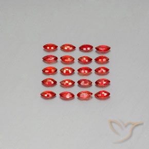 2,92 ct natürliche orangefarbener Saphir-Edelsteine, Marquise, VS-SI