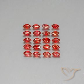 3.45ctw Natürlicher tiefrot Saphir, Marquise, VS-SI