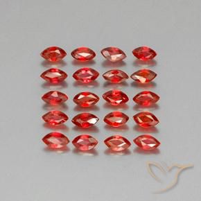 3.45 ct natürliche tiefrot Saphir-Edelsteine, Marquise, VS-SI