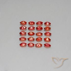 3.45 ct natürliche tiefrot Saphir-Edelsteine, Marquise, VS-SI