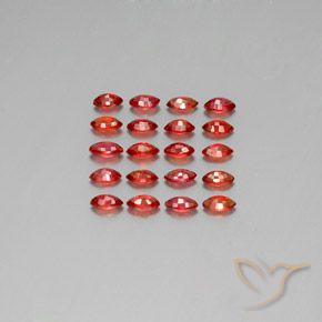 3,48 ct natürliche orangefarbener Saphir-Edelsteine, Marquise, VS-SI