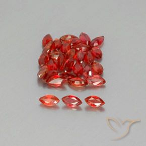 3,18 ct natürliche orangefarbener Saphir-Edelsteine, Marquise, VS-SI