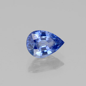 1,00 ctw natürlicher blauer Saphir, Birnenform, VS