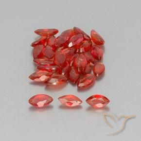 3.71 ct natürliche dunkelrot Saphir-Edelsteine, Marquise, VS-SI