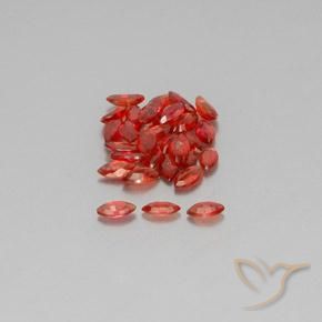 3.71 ct natürliche dunkelrot Saphir-Edelsteine, Marquise, VS-SI