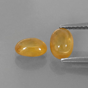  ct natürliche gelber Saphir-Edelsteine, Transparent, Transparent / Lichtdurchlässig
