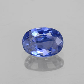 1,01 ctw natürlicher blauer Saphir, Oval Schliff, VVS-VS