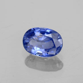 1,01 ctw natürlicher blauer Saphir, Oval Schliff, VVS-VS