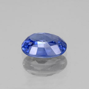 1,01 ctw natürlicher blauer Saphir, Oval Schliff, VVS-VS