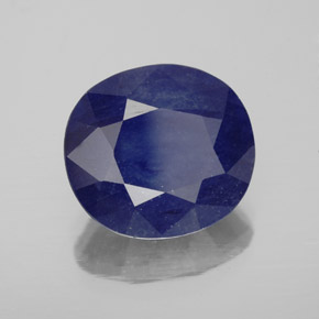 7,29 ctw natürlicher blauer Saphir, Oval Schliff, SI