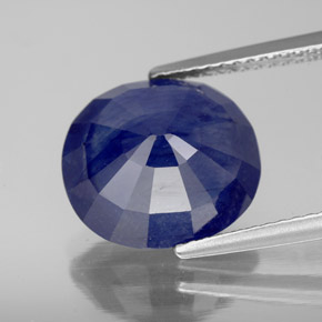 7,29 ctw natürlicher blauer Saphir, Oval Schliff, SI