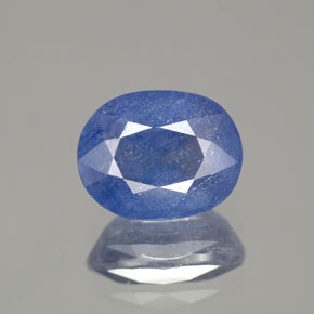 2,93 ctw natürlicher blauer Saphir, Oval Schliff, SI-I1