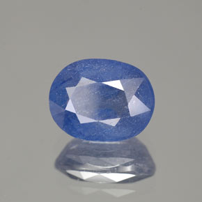 2,93 ctw natürlicher blauer Saphir, Oval Schliff, SI-I1