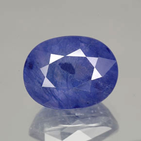 8,36 ctw natürlicher blauer Saphir, Oval Schliff, SI