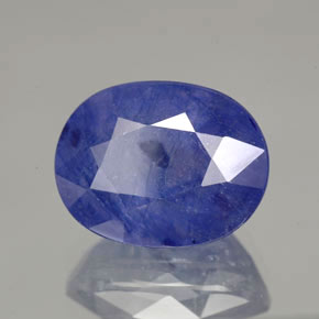 8,36 ctw natürlicher blauer Saphir, Oval Schliff, SI