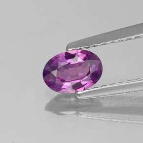 0,54 ctw natürlicher violetter Saphir, Oval Schliff, VS