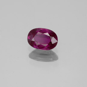 0,62 ctw natürlicher violetter Saphir, Oval Schliff, VVS-VS