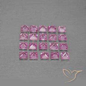 3.48 ct natürliche Intensives Rosa Saphir-Edelsteine, Quadrat, VVS-VS