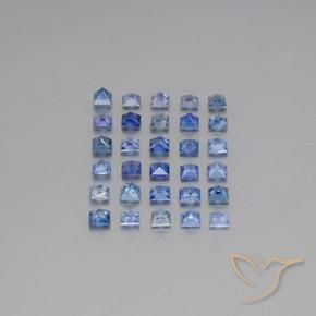 5,85 ct natürliche blauer Saphir-Edelsteine, Quadrat, VVS-VS