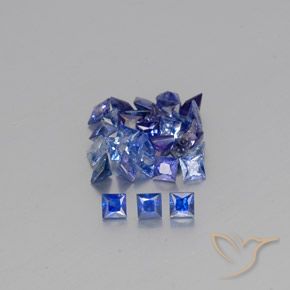 4,36 ct natürliche blauer Saphir-Edelsteine, Quadrat, VVS-VS