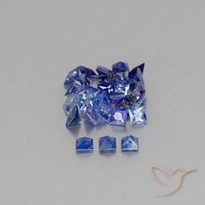 4,36 ct natürliche blauer Saphir-Edelsteine, Quadrat, VVS-VS