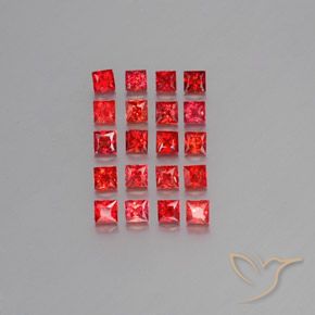 2,67 ct natürliche orangefarbener Saphir-Edelsteine, Quadrat, VVS-VS