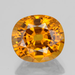 3,84 ctw natürlicher Gold Saphir, Oval Schliff, VS-SI