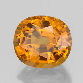 3,84 ctw natürlicher Gold Saphir, Oval Schliff, VS-SI