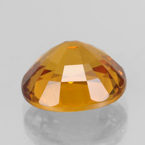 3,84 ctw natürlicher Gold Saphir, Oval Schliff, VS-SI