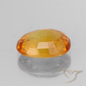 9,17 ctw natürlicher hellorange Saphir, Oval, VS-SI