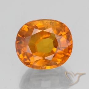 3.23ct Natürlicher hellorange Saphir, Oval, SI