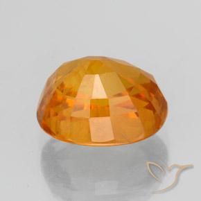 9,17 ctw natürlicher hellorange Saphir, Oval, SI