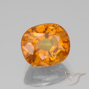 9,17 ctw natürlicher Mittelorange Saphir, Oval, VS-SI