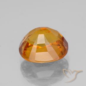 9,17 ctw natürlicher Mittelorange Saphir, Oval, VS-SI