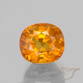 3.53ct Natürlicher Aprikose Orange Saphir, Oval, VS-SI