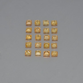  ct natürliche gelber Saphir-Edelsteine, Quadrat, VVS-VS