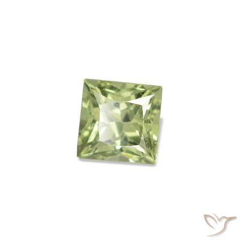 2.52 ct natürliche Warmes Grün Saphir-Edelsteine, Quadrat, VVS-VS
