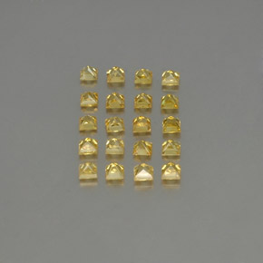  ct natürliche Gold Saphir-Edelsteine, Quadrat, VVS-VS