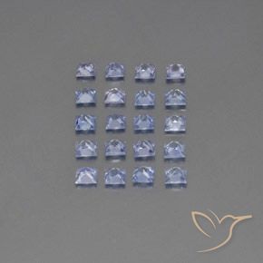 2.87 ct natürliche Pastellblau Saphir-Edelsteine, Quadrat, VVS-VS