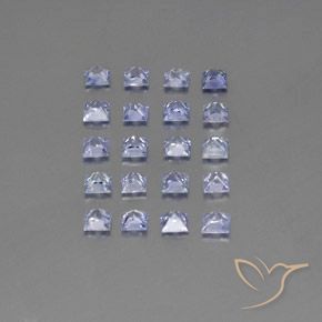3.22 ct natürliche Pastellblau Saphir-Edelsteine, Quadrat, VVS-VS