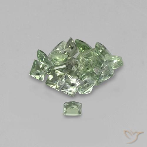 2.30 ct natürliche Helles Meeresgrün Saphir-Edelsteine, Quadrat, VVS-VS
