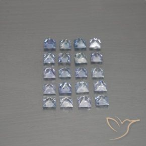 3.13 ct natürliche hellviolett-blau Saphir-Edelsteine, Quadrat, VVS-VS