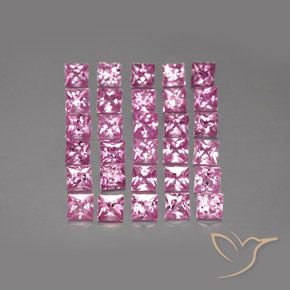 5.00 ct natürliche Intensives Rosa Saphir-Edelsteine, Quadrat, VVS-VS