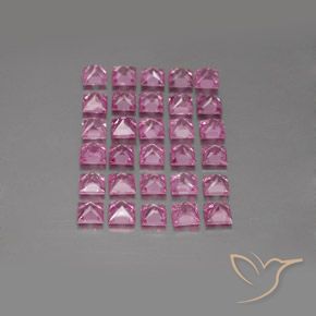 5.00 ct natürliche Intensives Rosa Saphir-Edelsteine, Quadrat, VVS-VS