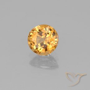 9,17 ctw natürlicher Mittelgold Saphir, Runden, VS-SI
