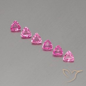 1.51ctw Natürlicher Intensives Rosa Saphir, Trillion, VS