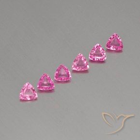 1.51 ct natürliche Intensives Rosa Saphir-Edelsteine, Trillion, VS